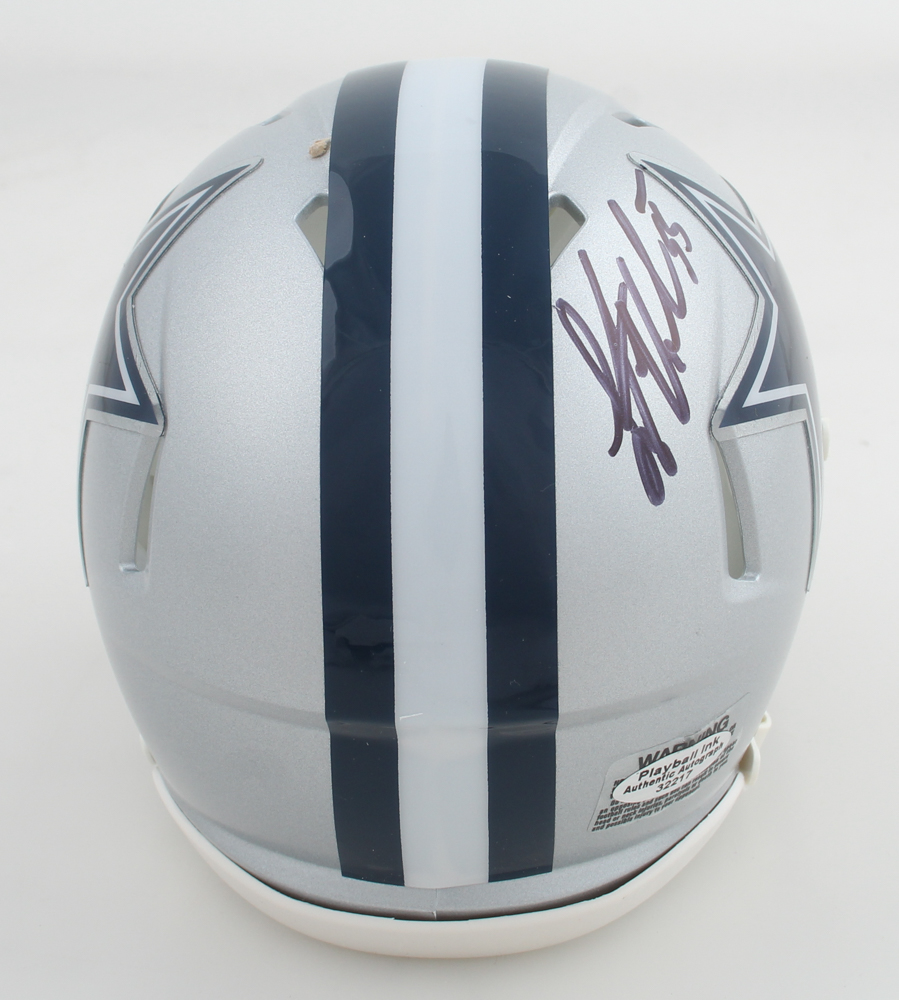 Leighton Vander Esch Signed Cowboys Speed Mini Helmet (Playball Ink) at PristineAuction.com Leighton Vander Esch Signed Cowboys Speed Mini Helmet (Playball Ink) at PristineAuction.com