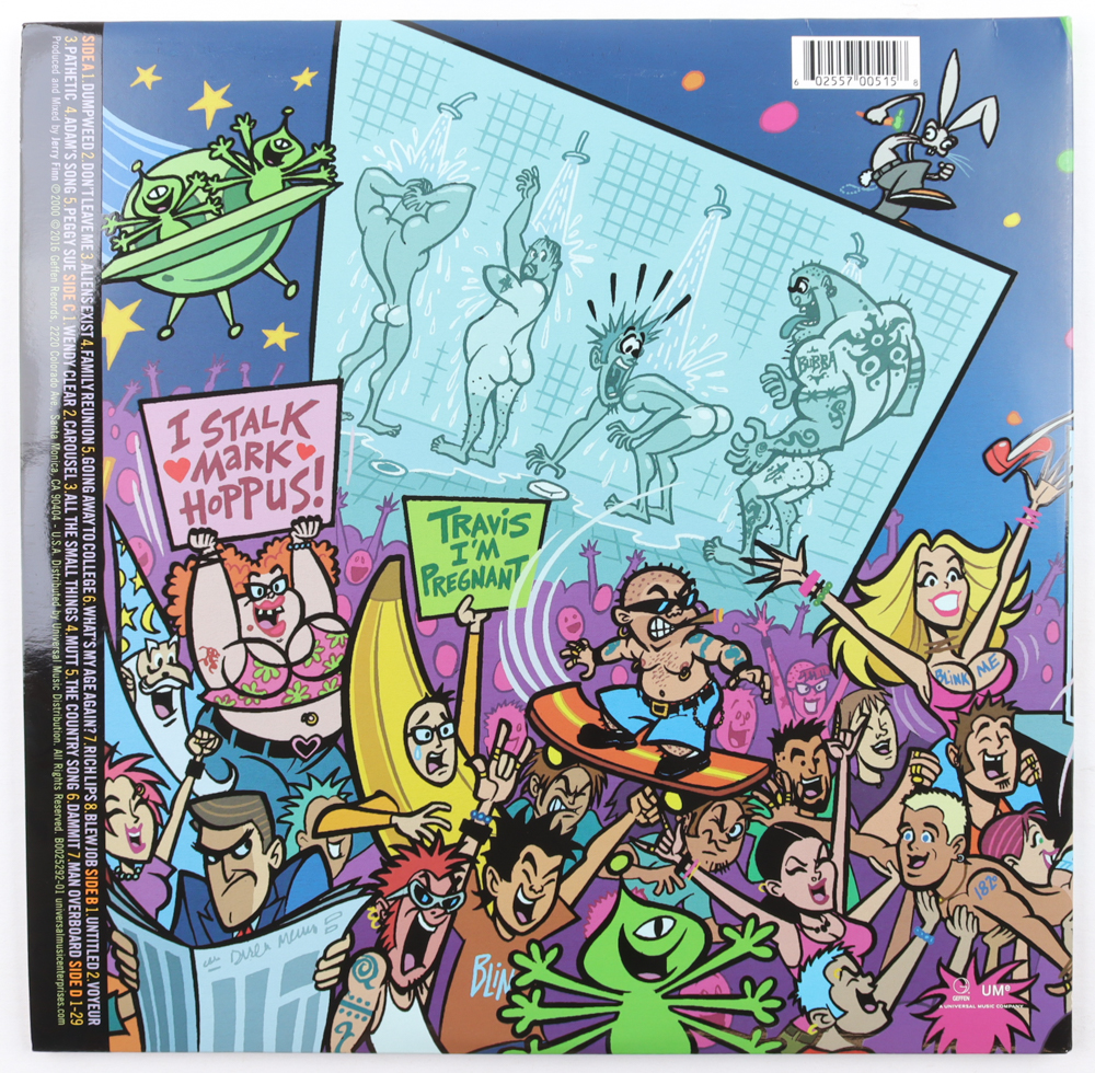 Travis "Mutha F****n" Barker Signed Blink 182 "The Mark, Tom, and Travis Show" Vinyl Record Album (PSA) at PristineAuction.com Travis "Mutha F****n" Barker Signed Blink 182 "The Mark, Tom, and Travis Show" Vinyl Record Album (PSA) at PristineAuction.com