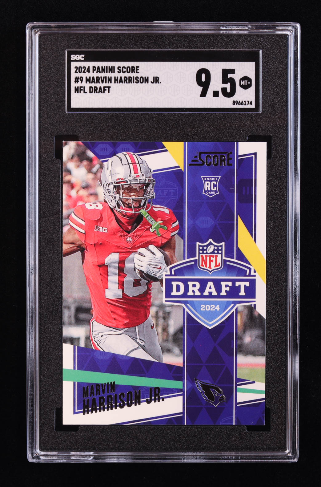 Marvin Harrison Jr. 2024 Score NFL Draft #9 RC (SGC 9.5) at PristineAuction.com Marvin Harrison Jr. 2024 Score NFL Draft #9 RC (SGC 9.5) at PristineAuction.com