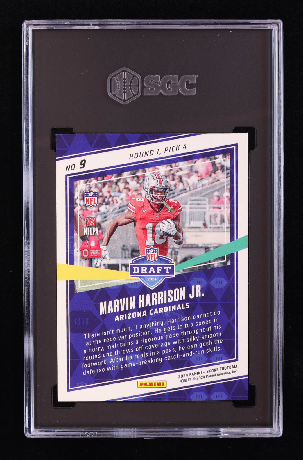 Marvin Harrison Jr. 2024 Score NFL Draft #9 RC (SGC 9.5) at PristineAuction.com Marvin Harrison Jr. 2024 Score NFL Draft #9 RC (SGC 9.5) at PristineAuction.com