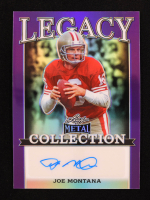 Joe Montana 2024 Leaf Legacy Collection #BA-JM20 Autograph Purple Prismatic SP Variation #3/10 at PristineAuction.com