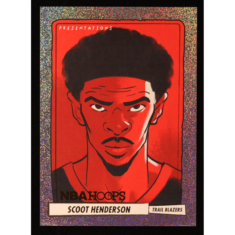 Scoot Henderson 2023-24 Hoops Presentations #19 RC at PristineAuction.com