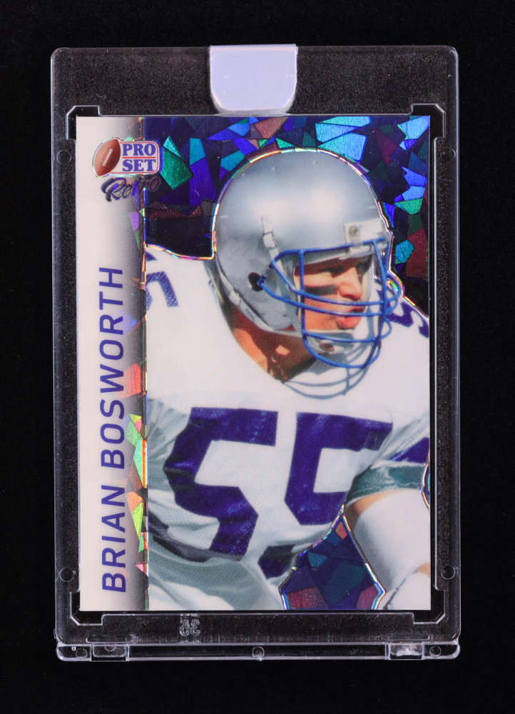 Brian Bosworth 2024 Leaf Pro Set Metal Retro Crystal Blue #RB16 #5/7