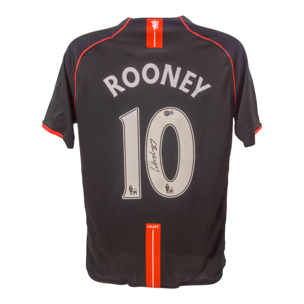 Maillot Manchester United Signé Wayne Rooney - Authentifié Beckett (BAS) - Pièce Collector