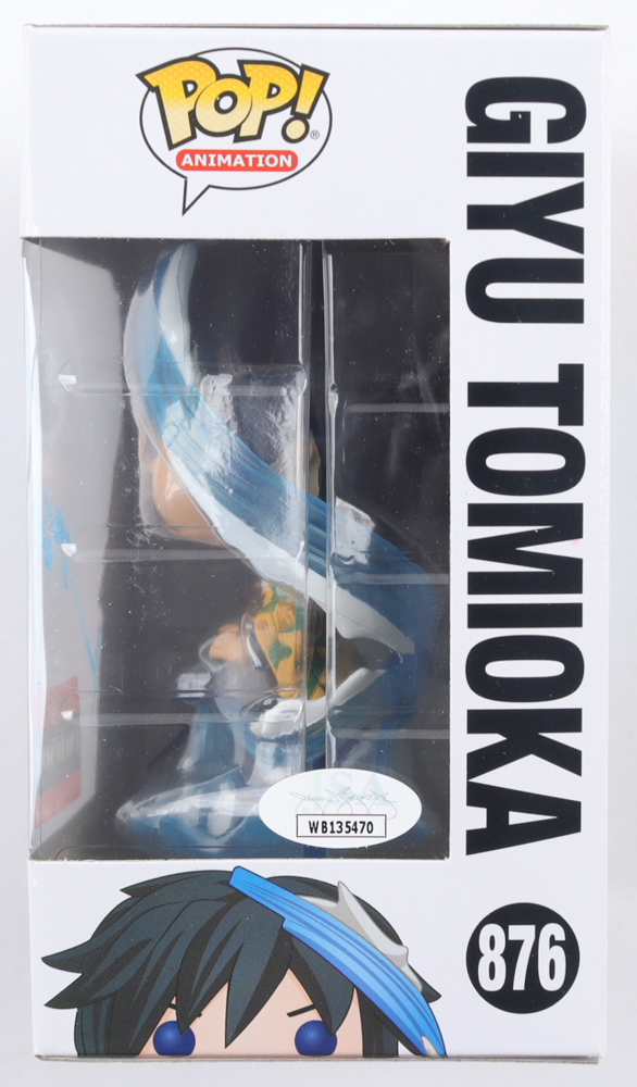 Johnny Yong Bosch Signed "Giyu Tomioka" Funko Pop! #876 Inscribed "Giyu" (JSA) at PristineAuction.com Johnny Yong Bosch Signed "Giyu Tomioka" Funko Pop! #876 Inscribed "Giyu" (JSA) at PristineAuction.com