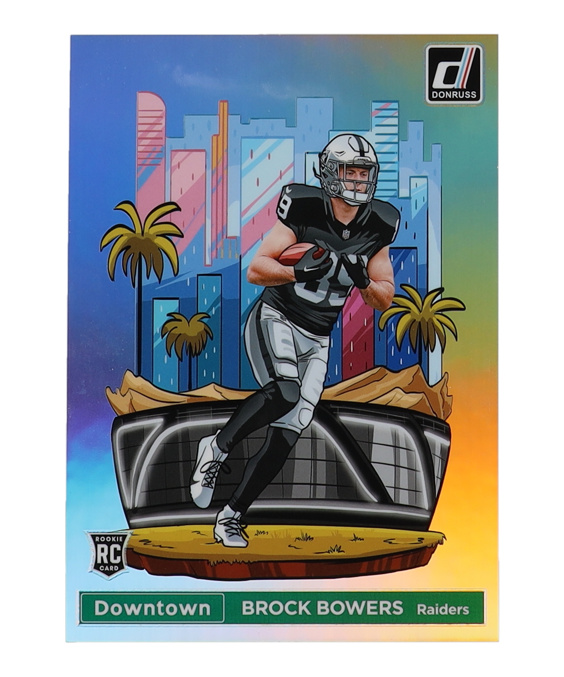 Brock Bowers 2024 Donruss Downtown! Oversize #17 RC at PristineAuction.com Brock Bowers 2024 Donruss Downtown! Oversize #17 RC at PristineAuction.com