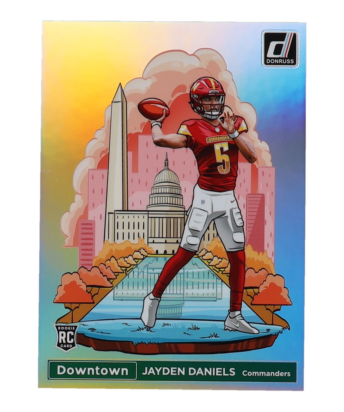 Jayden Daniels 2024 Donruss Downtown! Oversize #16 RC at PristineAuction.com Jayden Daniels 2024 Donruss Downtown! Oversize #16 RC at PristineAuction.com