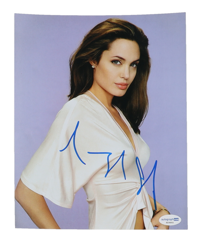 Angelina Jolie Signed 8x10 Photo (AutographCOA) | Pristine Auction
