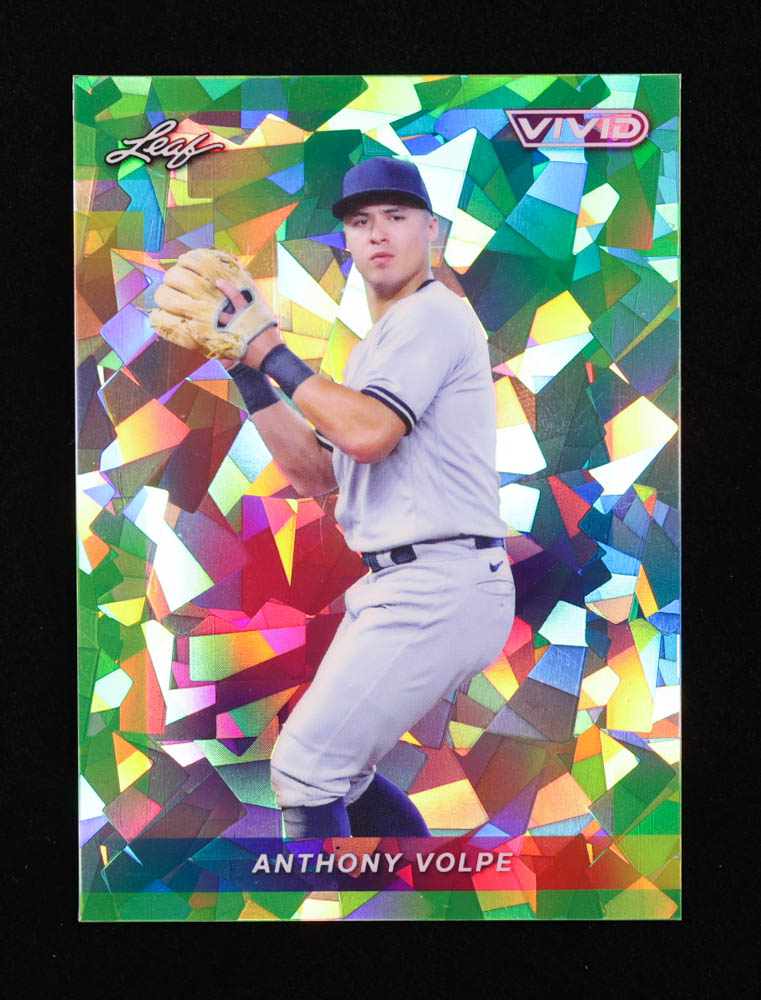 Anthony Volpe 2023 Leaf Vivid Crystal Green #5 RC #2/4 at PristineAuction.com Anthony Volpe 2023 Leaf Vivid Crystal Green #5 RC #2/4 at PristineAuction.com