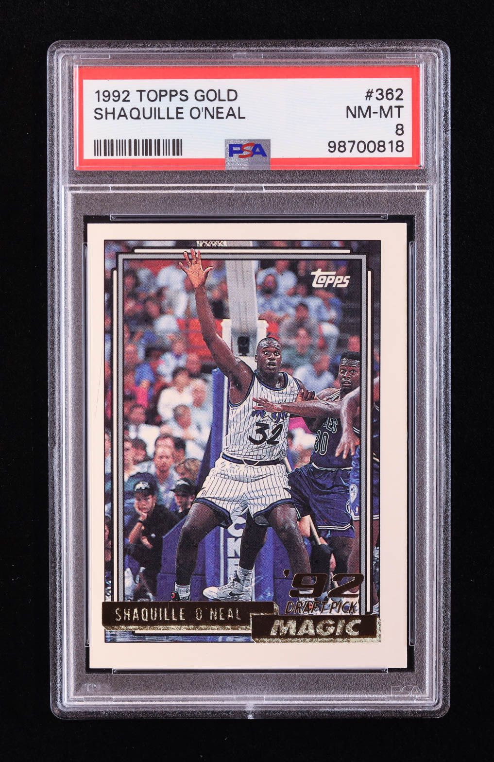 Shaquille O'Neal 1992-93 Topps Gold #362 RC (PSA 8) at PristineAuction.com Shaquille O'Neal 1992-93 Topps Gold #362 RC (PSA 8) at PristineAuction.com