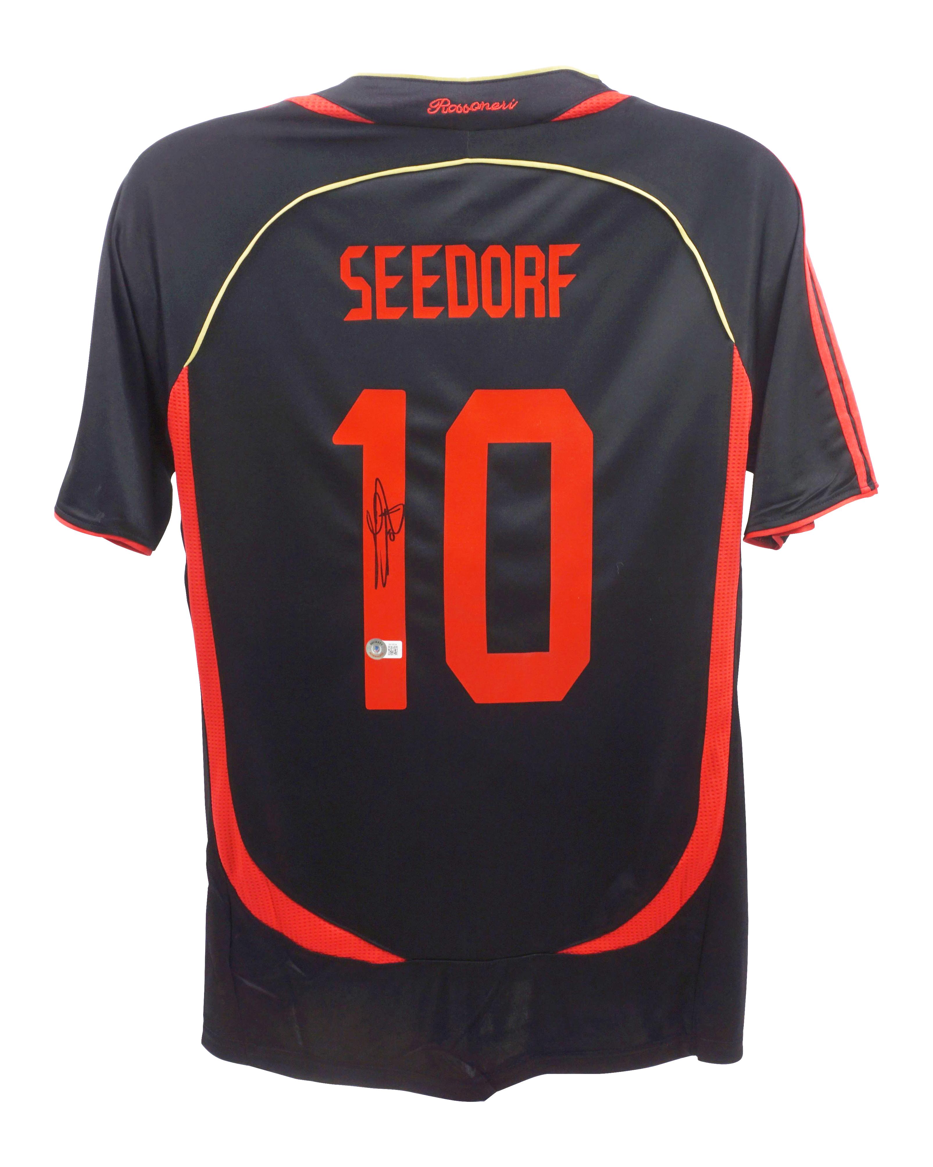 Clarence Seedorf Signed AC Milan Jersey (Beckett) at PristineAuction.com Clarence Seedorf Signed AC Milan Jersey (Beckett) at PristineAuction.com