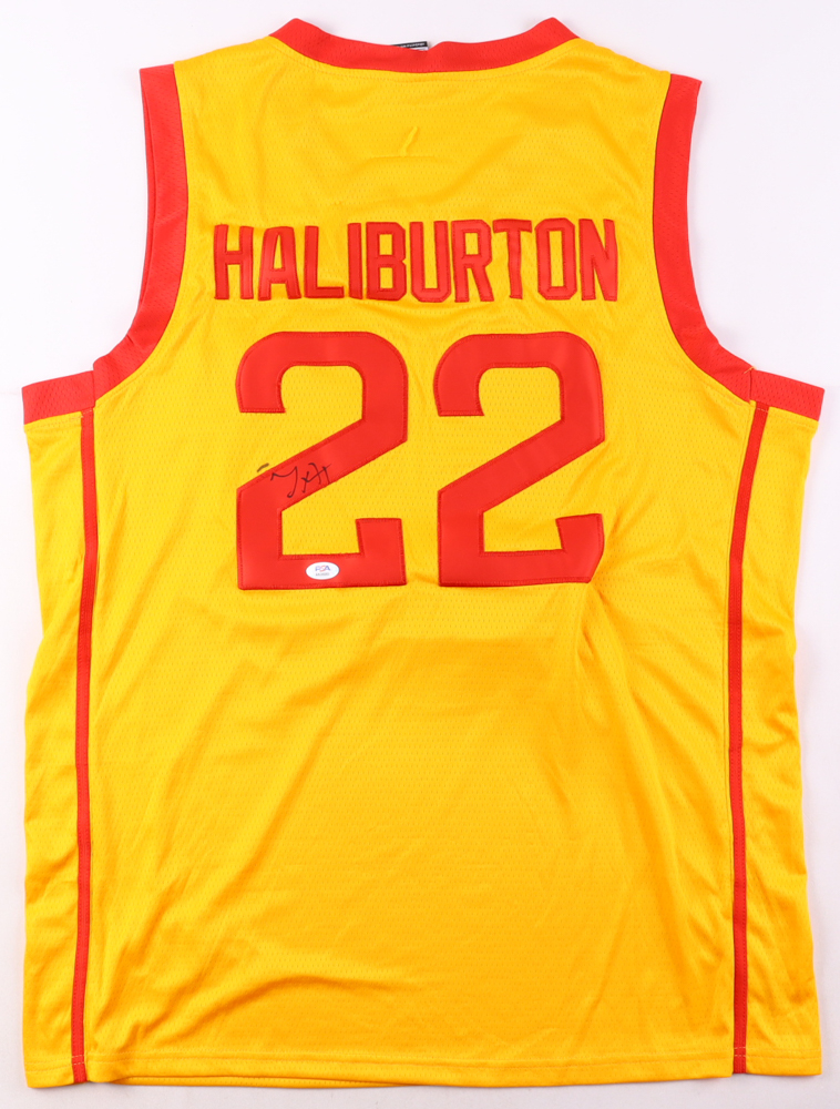 Tyrese Haliburton Signed Jersey (PSA) at PristineAuction.com Tyrese Haliburton Signed Jersey (PSA) at PristineAuction.com
