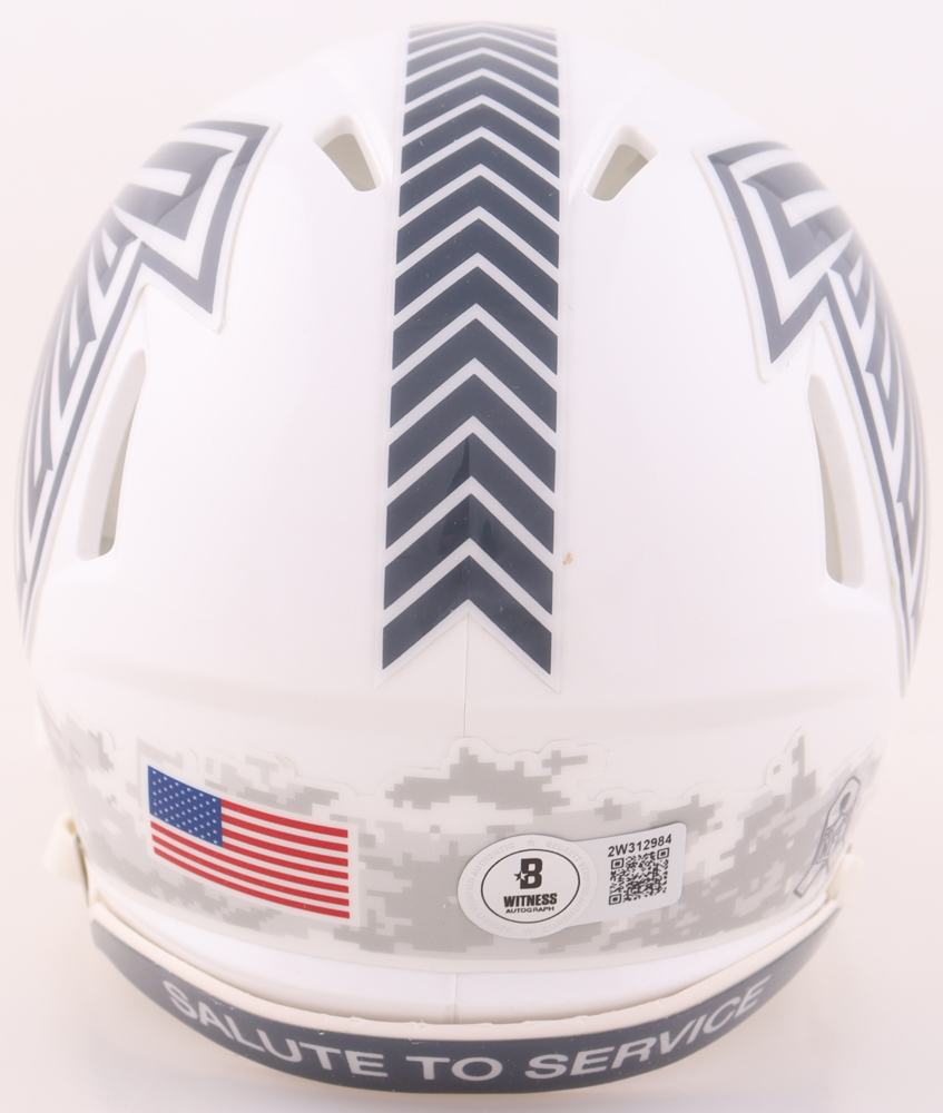 Michael Vick Signed Falcons Salute to Service Alternate Speed Mini Helmet (Beckett) at PristineAuction.com Michael Vick Signed Falcons Salute to Service Alternate Speed Mini Helmet (Beckett) at PristineAuction.com