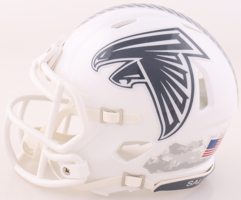 Michael Vick Signed Falcons Salute to Service Alternate Speed Mini Helmet (Beckett) at PristineAuction.com Michael Vick Signed Falcons Salute to Service Alternate Speed Mini Helmet (Beckett) at PristineAuction.com