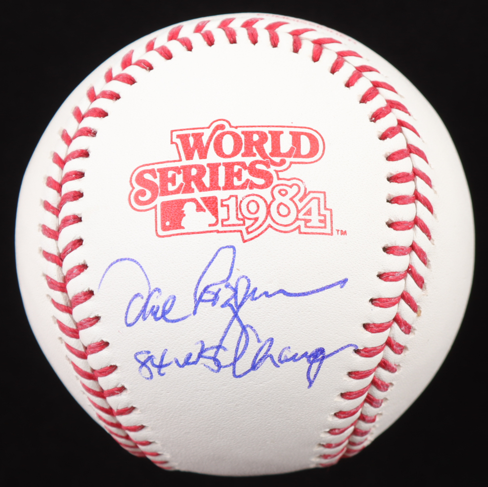 Dave Rozema Signed 1984 World Series Baseball Inscribed "84 WS Champs" (Schwartz) at PristineAuction.com Dave Rozema Signed 1984 World Series Baseball Inscribed "84 WS Champs" (Schwartz) at PristineAuction.com