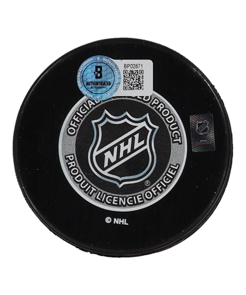 Jett Luchanko Signed 2024 Draft Logo Hockey Puck (Beckett) at PristineAuction.com Jett Luchanko Signed 2024 Draft Logo Hockey Puck (Beckett) at PristineAuction.com