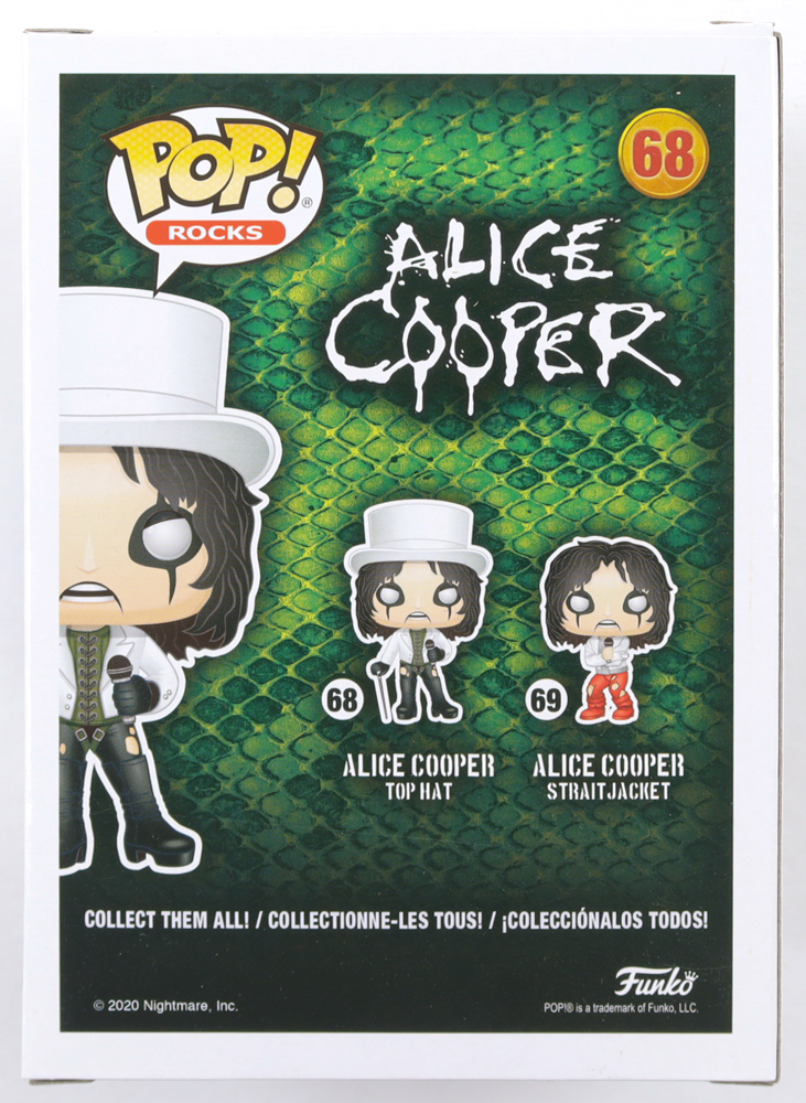Alice Cooper Signed "Alice Cooper" #68 Funko Pop! Vinyl Figure Inscribed "Schools Out" (Beckett) at PristineAuction.com Alice Cooper Signed "Alice Cooper" #68 Funko Pop! Vinyl Figure Inscribed "Schools Out" (Beckett) at PristineAuction.com