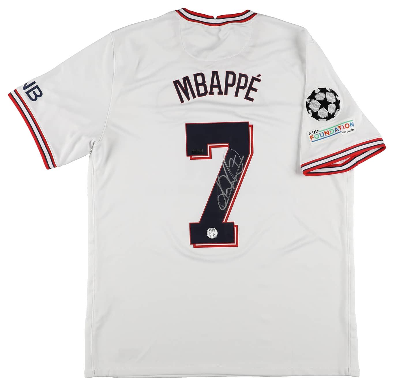 Kylian Mbappe Signed Paris Saint-Germain Nike Jersey (Panini) at PristineAuction.com Kylian Mbappe Signed Paris Saint-Germain Nike Jersey (Panini) at PristineAuction.com