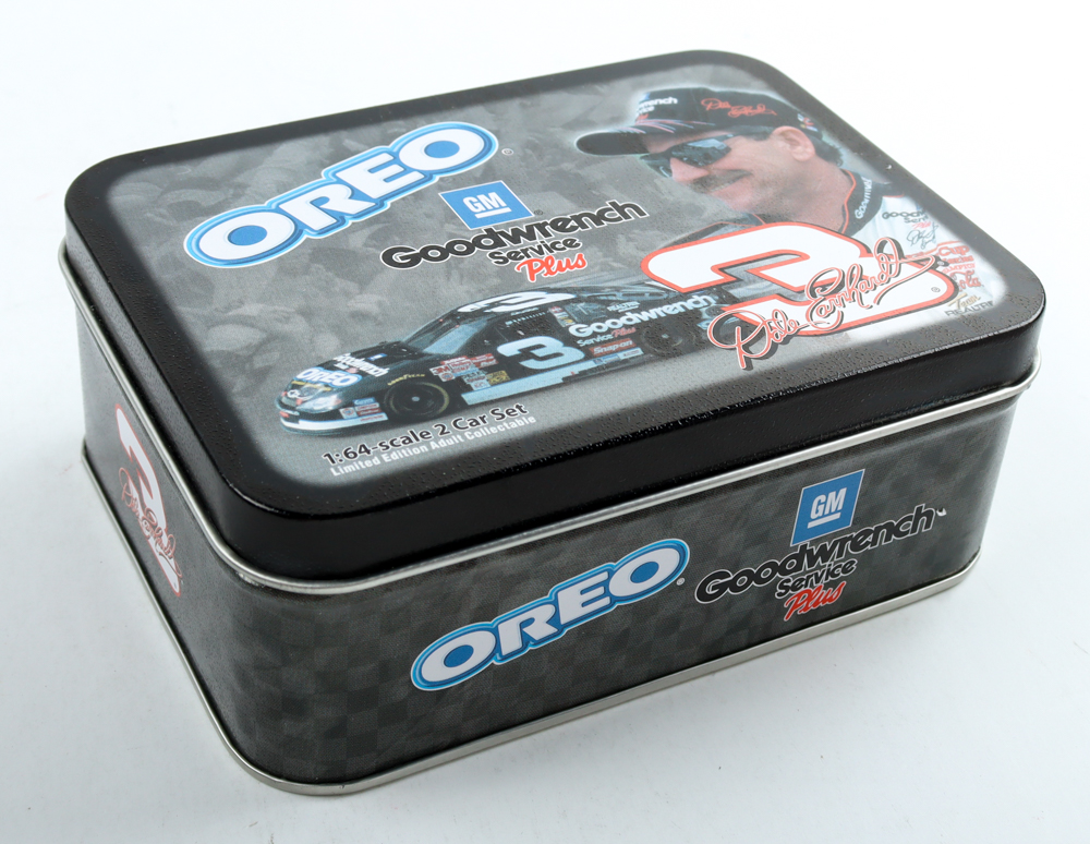 Dale Earnhardt 2001 LE NASCAR #3 Goodwrench / Oreo Monte Carlo - 1:64 Die-cast Two Car Set at PristineAuction.com Dale Earnhardt 2001 LE NASCAR #3 Goodwrench / Oreo Monte Carlo - 1:64 Die-cast Two Car Set at PristineAuction.com