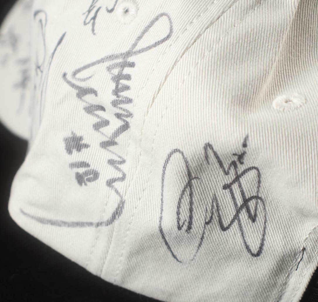 NHL "Hockey's Greatest" Alumni Hat Signed by (30) with Lanny McDonald, Bob Probert, Wendel Clark, Todd Harvey (Beckett) at PristineAuction.com NHL "Hockey's Greatest" Alumni Hat Signed by (30) with Lanny McDonald, Bob Probert, Wendel Clark, Todd Harvey (Beckett) at PristineAuction.com