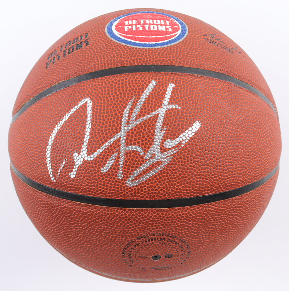Dennis Rodman Signed Pistons Logo Basketball (Schwartz) at PristineAuction.com Dennis Rodman Signed Pistons Logo Basketball (Schwartz) at PristineAuction.com