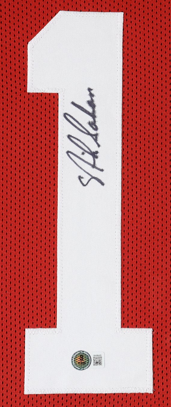 Nick Saban Signed Custom Framed Career Highlight Stat Jersey Display (Beckett) at PristineAuction.com Nick Saban Signed Custom Framed Career Highlight Stat Jersey Display (Beckett) at PristineAuction.com