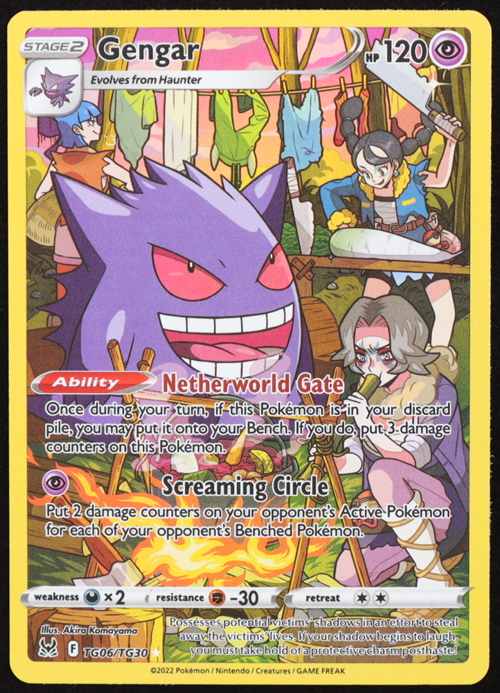 Gengar 2022 Pokemon Sword and Shield Lost Origin Trainer Gallery #TG06 at PristineAuction.com Gengar 2022 Pokemon Sword and Shield Lost Origin Trainer Gallery #TG06 at PristineAuction.com