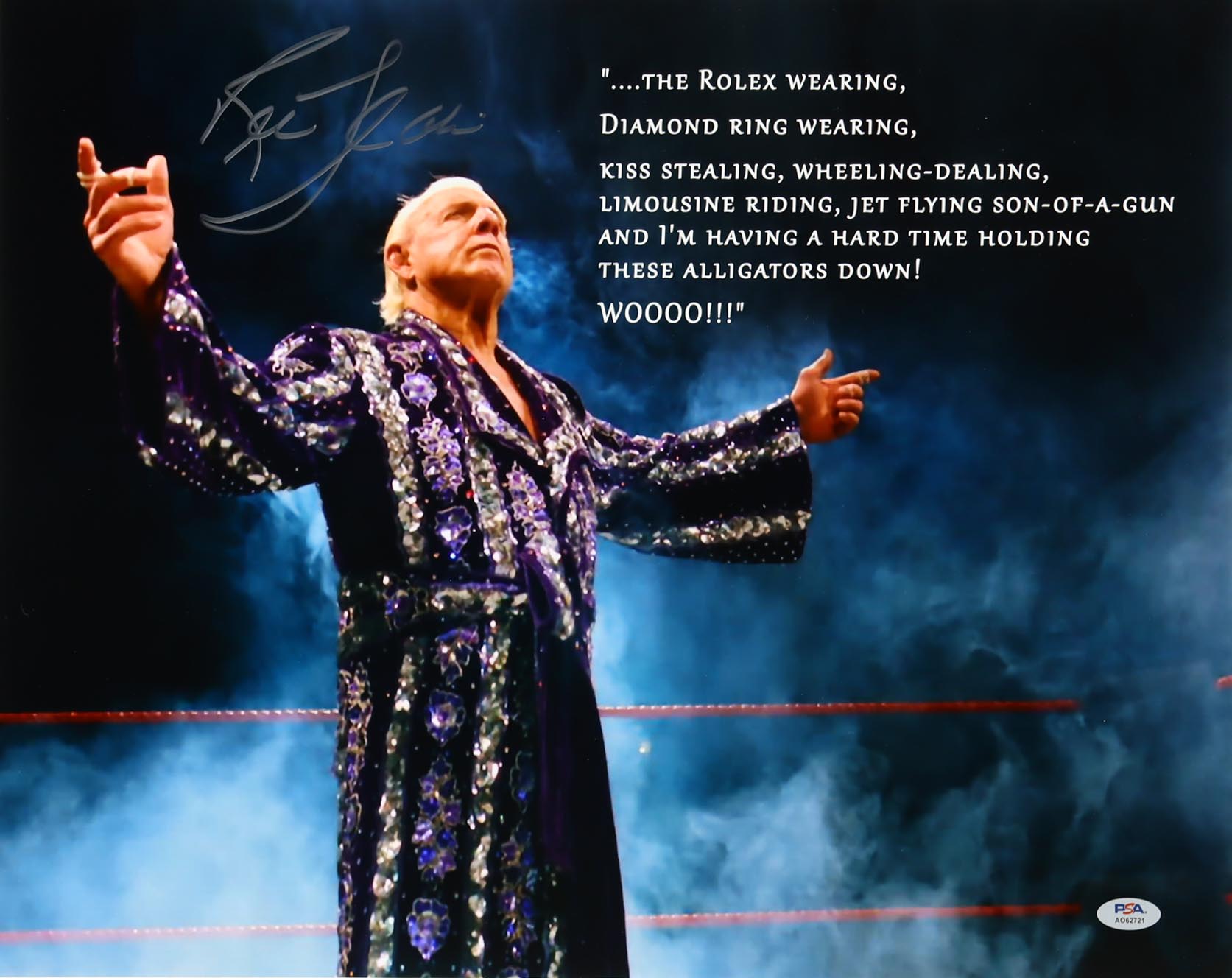 Ric Flair Signed WWF 16x20 Photo (PSA) at PristineAuction.com Ric Flair Signed WWF 16x20 Photo (PSA) at PristineAuction.com