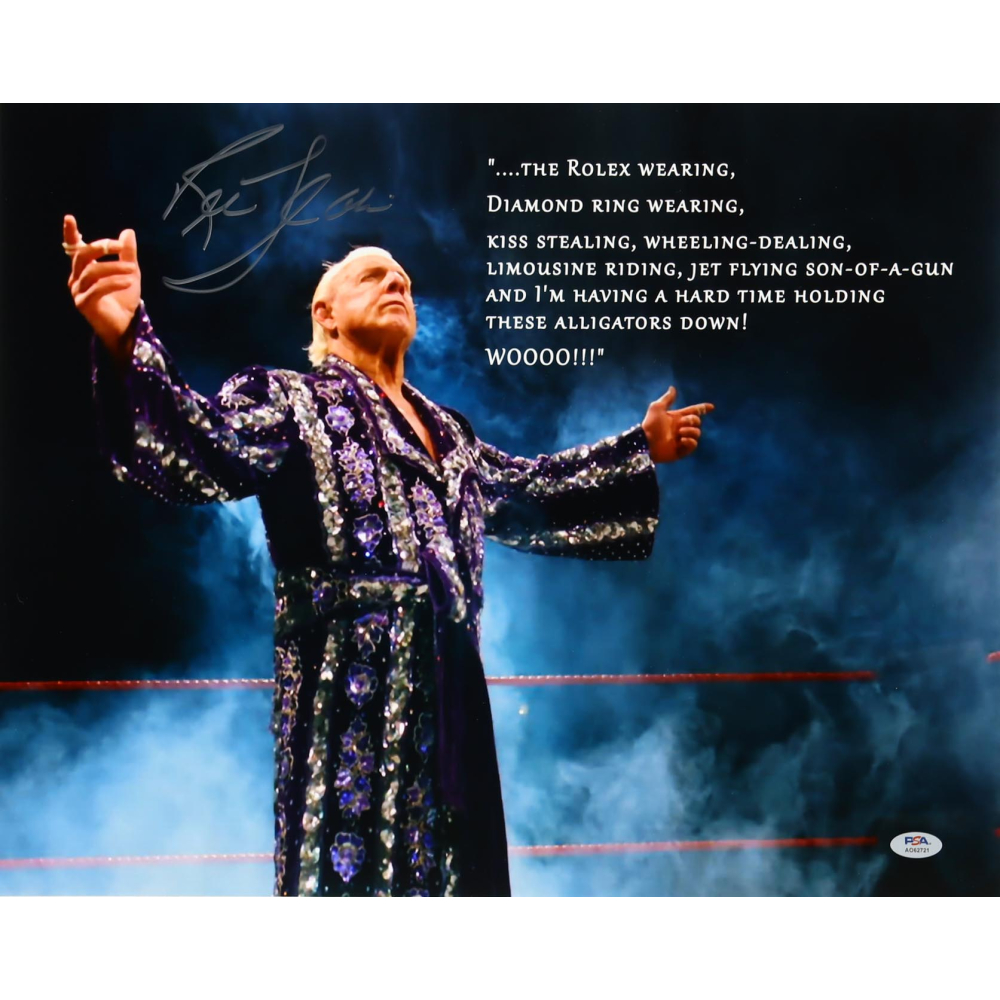 Ric Flair Signed WWF 16x20 Photo (PSA) at PristineAuction.com