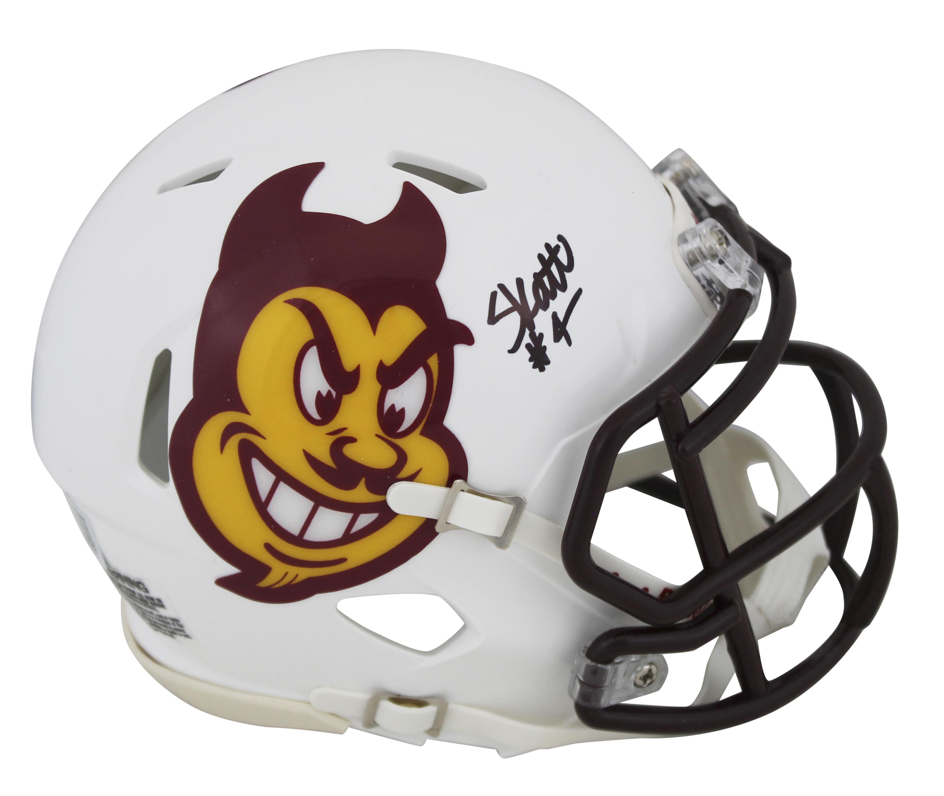 Cameron Skattebo Signed Arizona State Sun Devils Speed Mini Helmet (Beckett) at PristineAuction.com Cameron Skattebo Signed Arizona State Sun Devils Speed Mini Helmet (Beckett) at PristineAuction.com