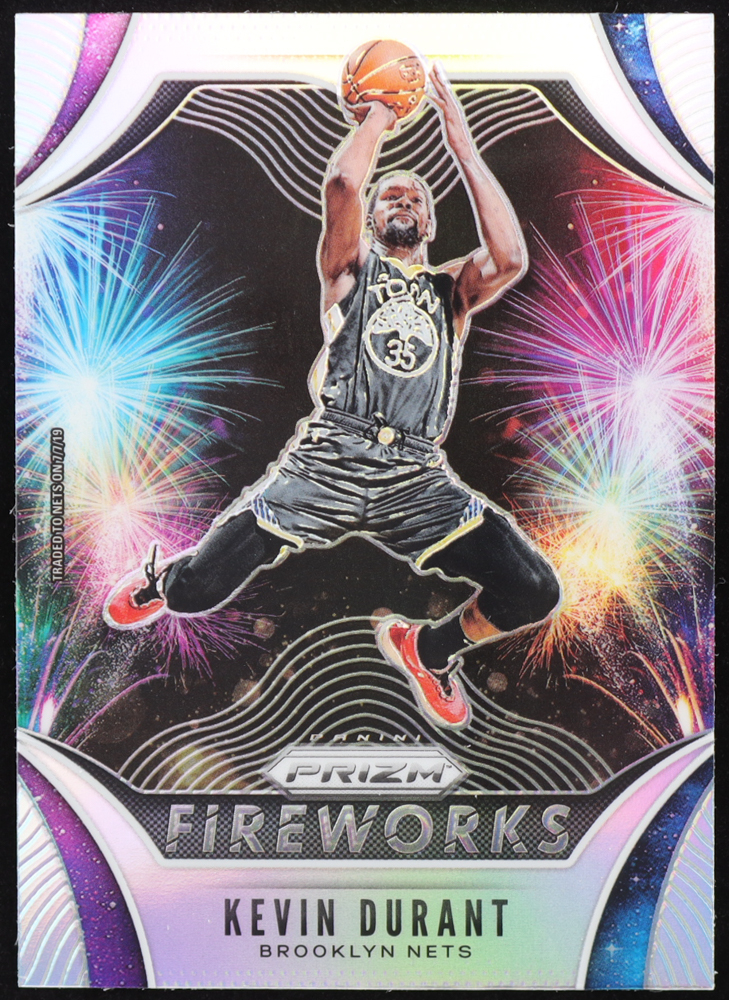 Kevin Durant 2019-20 Panini Prizm Fireworks Prizms Silver #1