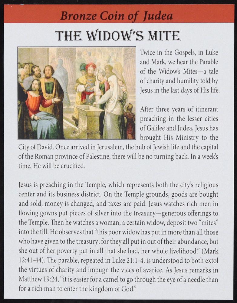 Biblical "Widow's Mite" Judaea 103-76 BC Alex Jannaeus AE Prutah (NGC) at PristineAuction.com Biblical "Widow's Mite" Judaea 103-76 BC Alex Jannaeus AE Prutah (NGC) at PristineAuction.com