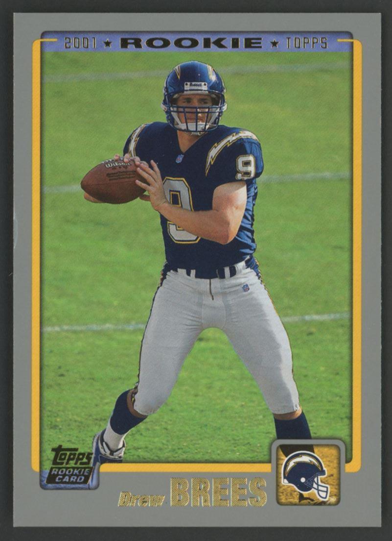 Drew Brees 2001 Topps #328 RC at PristineAuction.com Drew Brees 2001 Topps #328 RC at PristineAuction.com