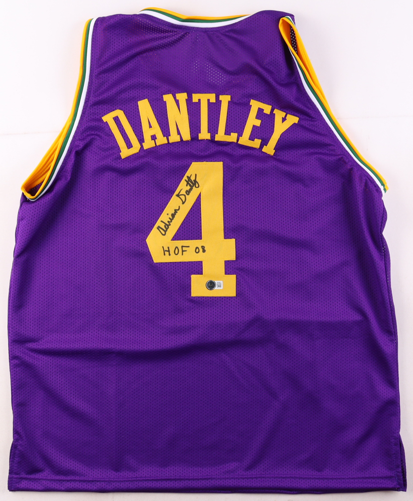 Adrian Dantley Signed Jersey Inscribed "HOF 08" (Beckett) at PristineAuction.com Adrian Dantley Signed Jersey Inscribed "HOF 08" (Beckett) at PristineAuction.com