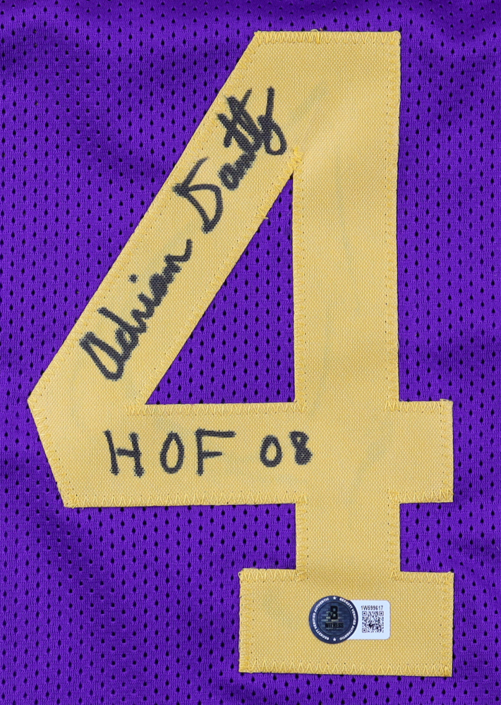 Adrian Dantley Signed Jersey Inscribed "HOF 08" (Beckett) at PristineAuction.com Adrian Dantley Signed Jersey Inscribed "HOF 08" (Beckett) at PristineAuction.com
