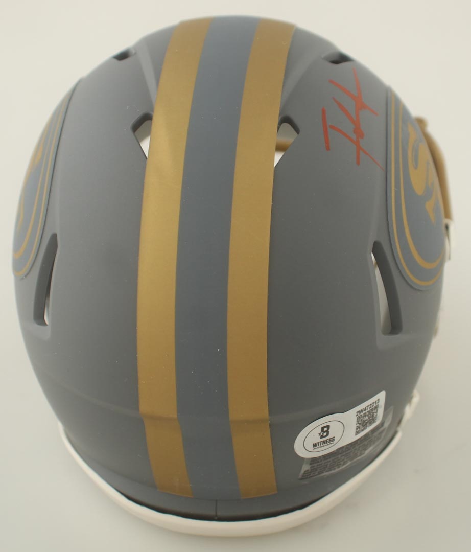 Frank Gore Signed 49ers Slate Alternate Speed Mini Helmet (Beckett) at PristineAuction.com Frank Gore Signed 49ers Slate Alternate Speed Mini Helmet (Beckett) at PristineAuction.com