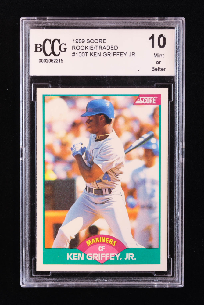 Bccg Label Back Ken Griffey Jr. 1989 Score Rookie/Traded #100T RC (BCCG 10) | Pristine ...