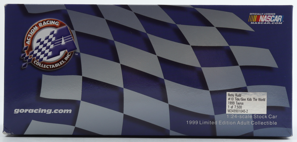 Ricky Rudd NASCAR #10 Tide Give Kids The World 1999 Taurus - 1:24 Premium Diecast Car at PristineAuction.com Ricky Rudd NASCAR #10 Tide Give Kids The World 1999 Taurus - 1:24 Premium Diecast Car at PristineAuction.com