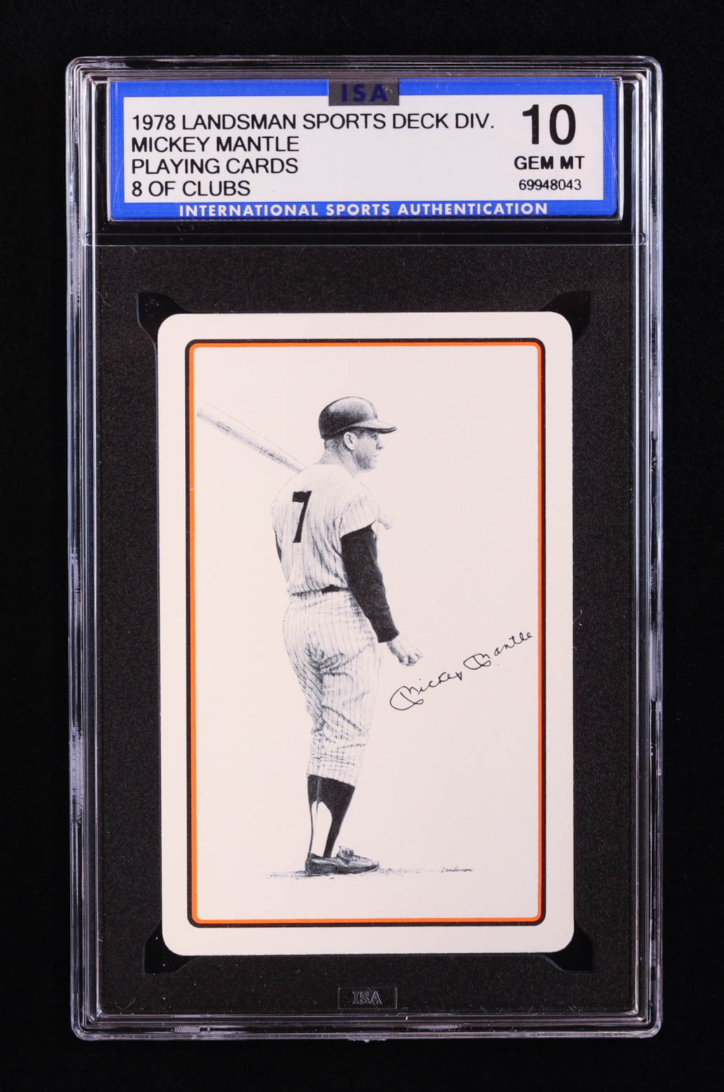Mickey Mantle 1978 Landsman Playing Cards #NNO (ISA 10) at PristineAuction.com Mickey Mantle 1978 Landsman Playing Cards #NNO (ISA 10) at PristineAuction.com