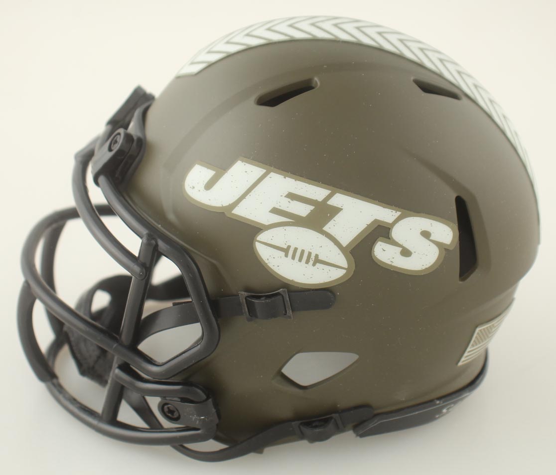 Davante Adams Signed Jets Salute To Service Alternate Speed Mini Helmet ...