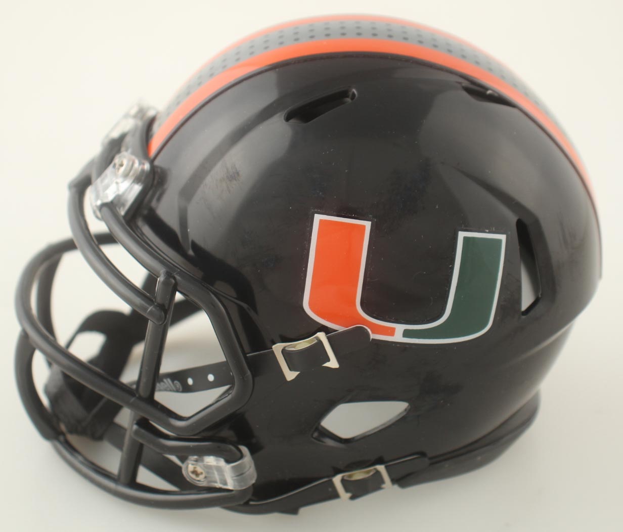 Frank Gore Signed Miami Hurricanes Speed Mini Helmet (Beckett) at PristineAuction.com Frank Gore Signed Miami Hurricanes Speed Mini Helmet (Beckett) at PristineAuction.com