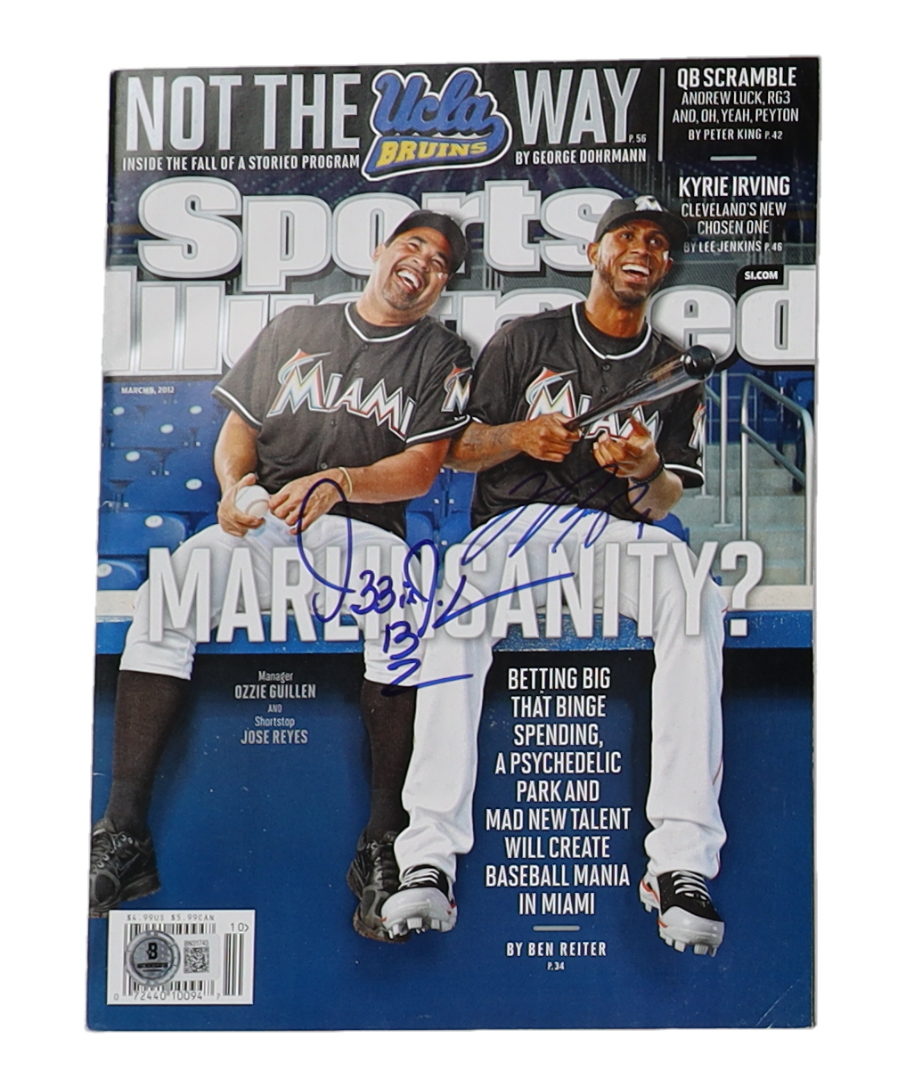 Ozzie Guillen & Jose Reyes Signed 2012 Sports Illustrated Magazine (Beckett) at PristineAuction.com Ozzie Guillen & Jose Reyes Signed 2012 Sports Illustrated Magazine (Beckett) at PristineAuction.com
