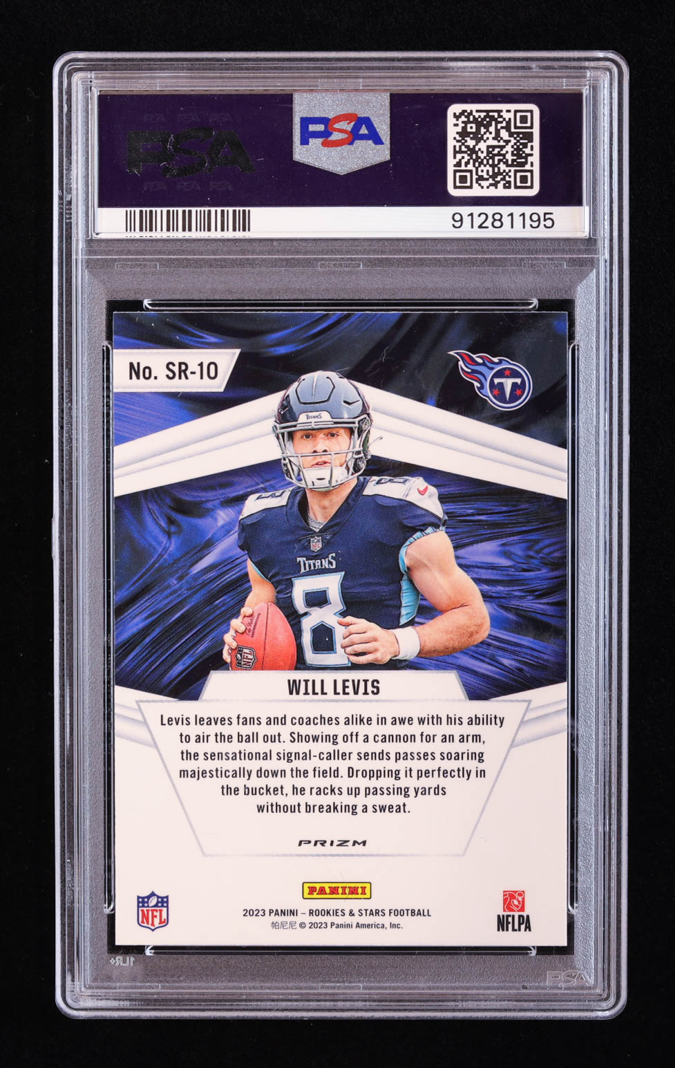 Will Levis 2023 Rookies and Stars Stellar Rookies Silver #10 RC (PSA 10) at PristineAuction.com Will Levis 2023 Rookies and Stars Stellar Rookies Silver #10 RC (PSA 10) at PristineAuction.com