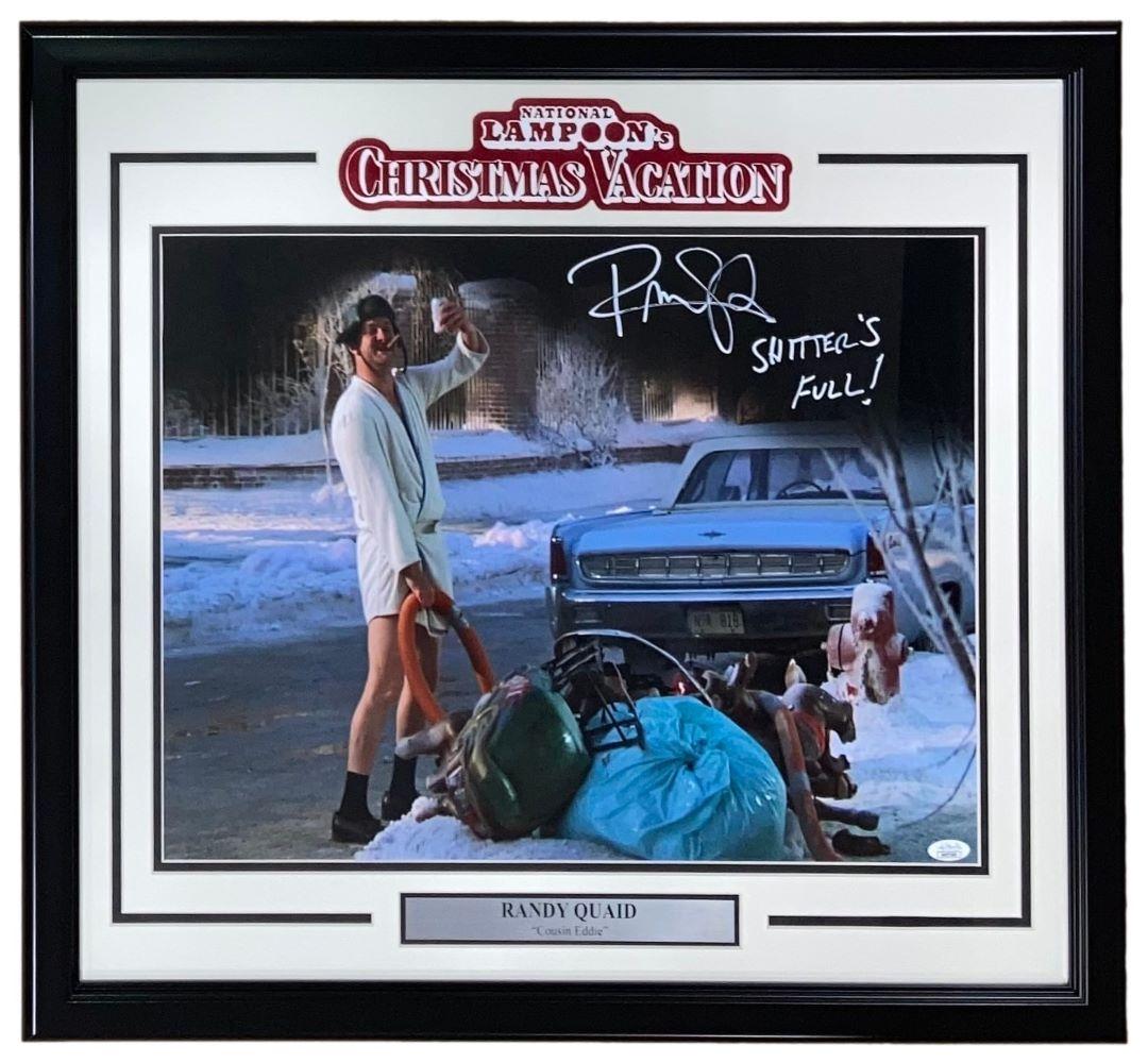 Randy Quaid Signed "National Lampoon's Christmas Vacation" Custom Framed Photo Inscribed "S**** Full!" & "Merry X-Mas" (JSA) at PristineAuction.com Randy Quaid Signed "National Lampoon's Christmas Vacation" Custom Framed Photo Inscribed "S**** Full!" & "Merry X-Mas" (JSA) at PristineAuction.com