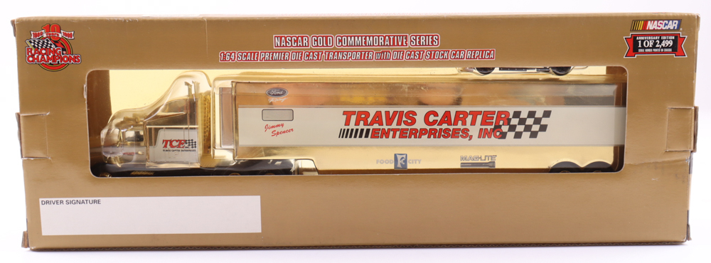 Jimmy Spencer LE Travis Carter Team Racing #23 1:64 Scale Transporter at PristineAuction.com Jimmy Spencer LE Travis Carter Team Racing #23 1:64 Scale Transporter at PristineAuction.com