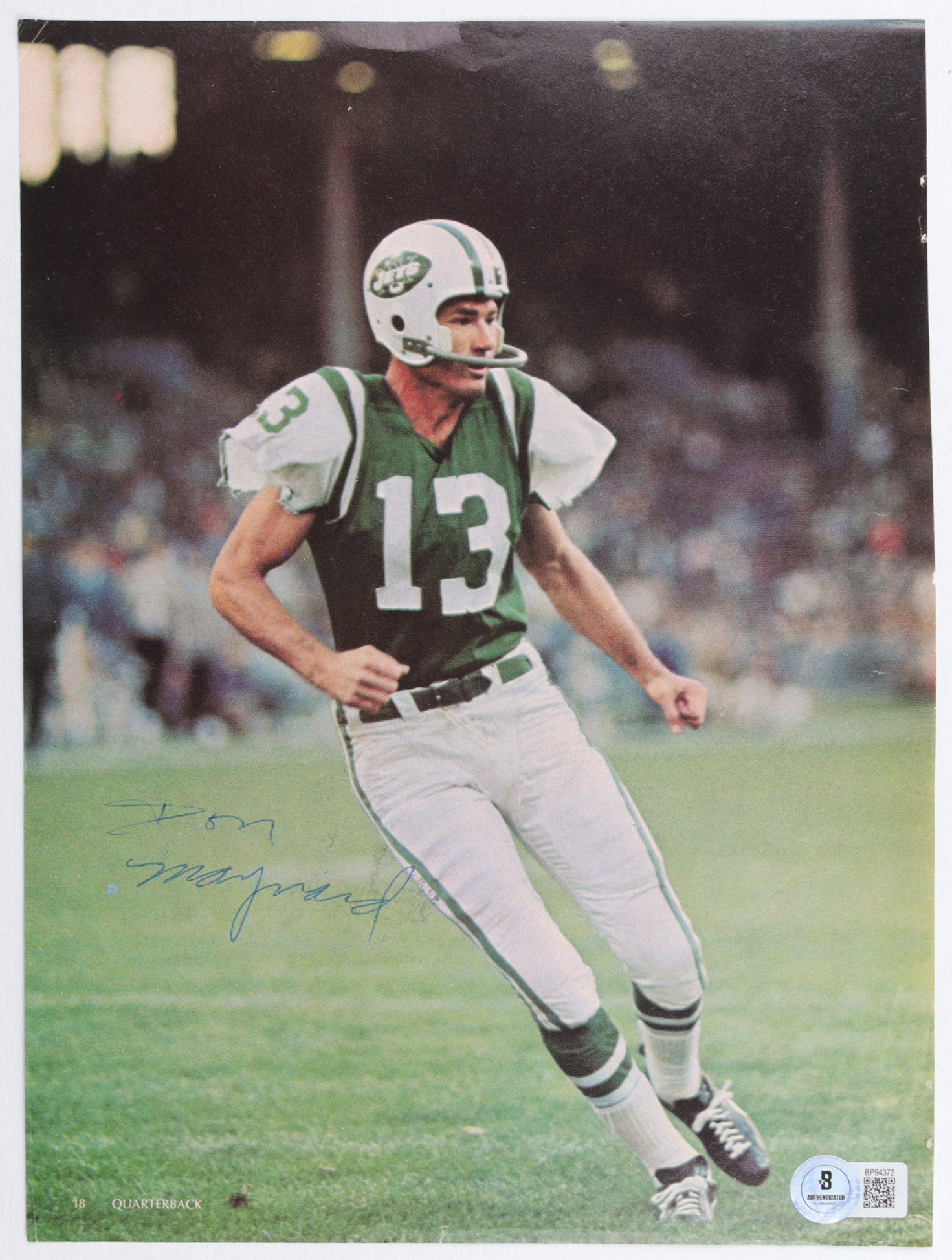Don Maynard Signed Jets 8x10 Magazine Photo (Beckett) at PristineAuction.com Don Maynard Signed Jets 8x10 Magazine Photo (Beckett) at PristineAuction.com