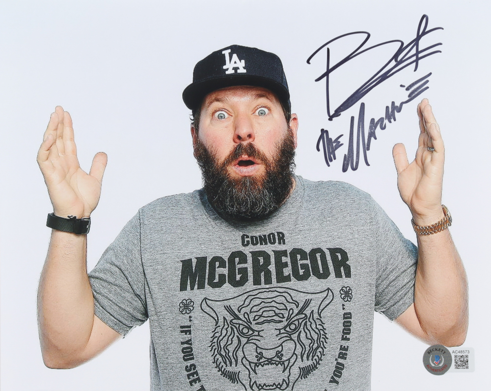 Bert Kreischer Signed 8x10 Photo Inscribed "The Machine" (Beckett