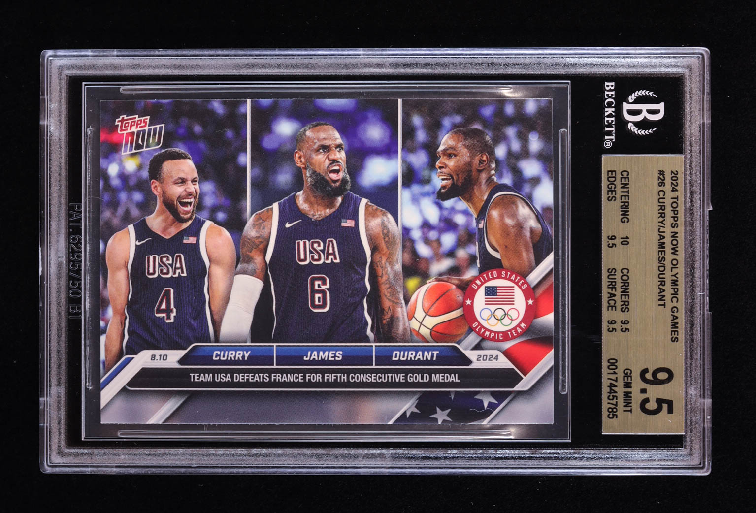 Stephen Curry / LeBron James / Kevin Durant 2024 Topps Now #26 (BGS 9.5) at PristineAuction.com Stephen Curry / LeBron James / Kevin Durant 2024 Topps Now #26 (BGS 9.5) at PristineAuction.com