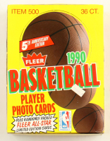1990-91 Fleer Basketball Wax Box with (36) Packs at PristineAuction.com