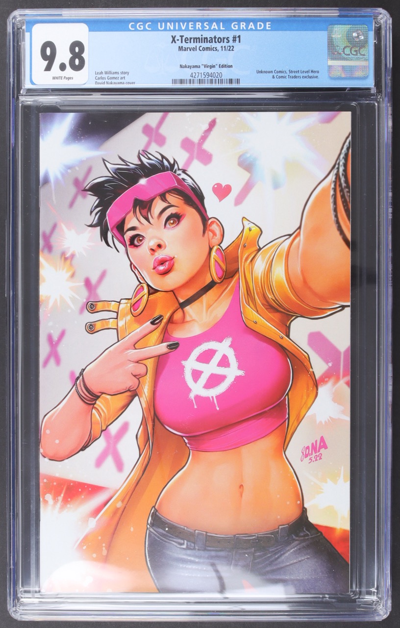 2022 "X-Terminators" Issue #1 Nakayama "Virgin" Variant Cover Marvel Comic Book (CGC 9.8) at PristineAuction.com 2022 "X-Terminators" Issue #1 Nakayama "Virgin" Variant Cover Marvel Comic Book (CGC 9.8) at PristineAuction.com